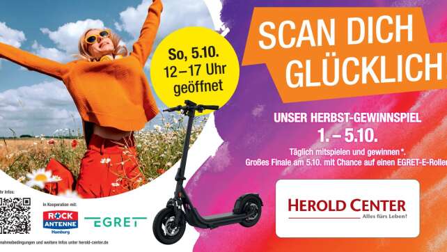 Scan dich glücklich: Rockt mit uns das HEROLD CENTER