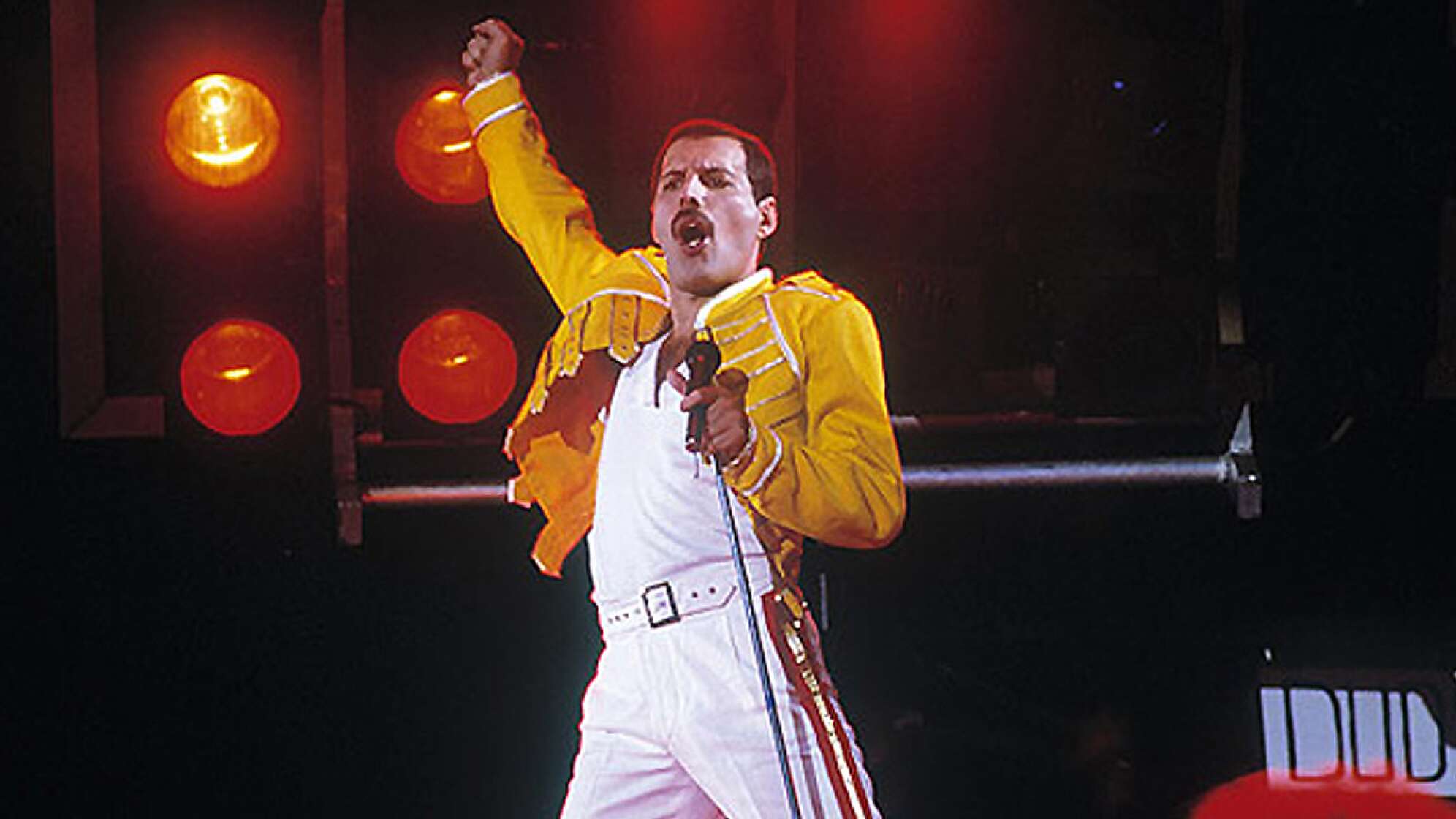 Freddie Mercury am schreien