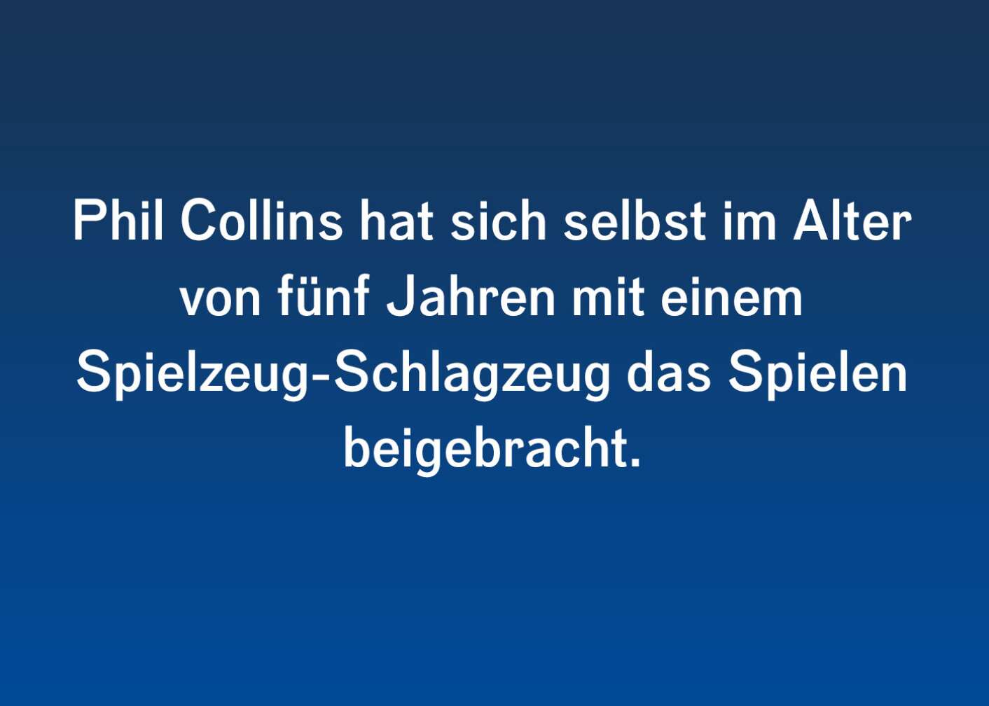 Fakt über Phil Collins