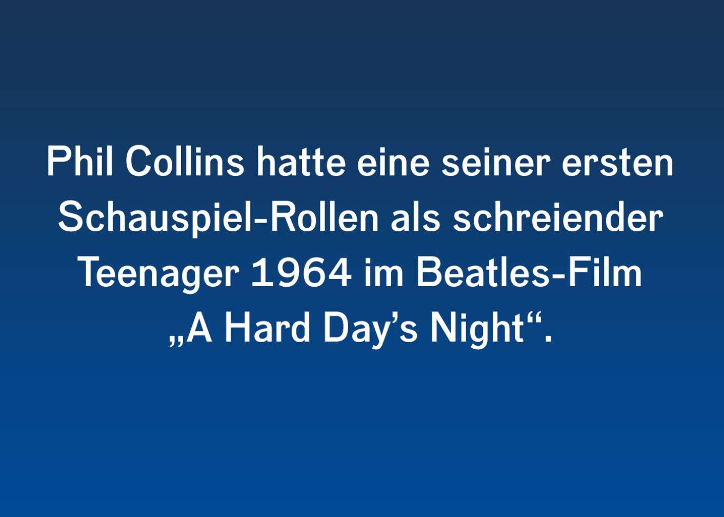 Fakt über Phil Collins