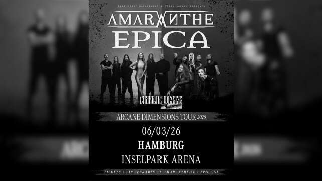 Neu im ROCK ANTENNE Hamburg Konzertkalender: EPICA & AMARANTHE, LACUNA COIL & mehr live!