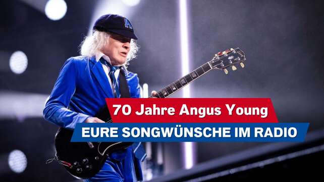 70 Jahre Angus Young: Schickt uns eure Lieblings-Songs von AC/DC!