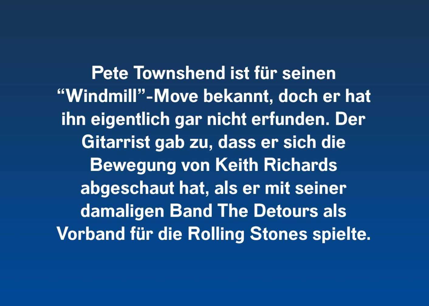 Pete Townshend-Fakten