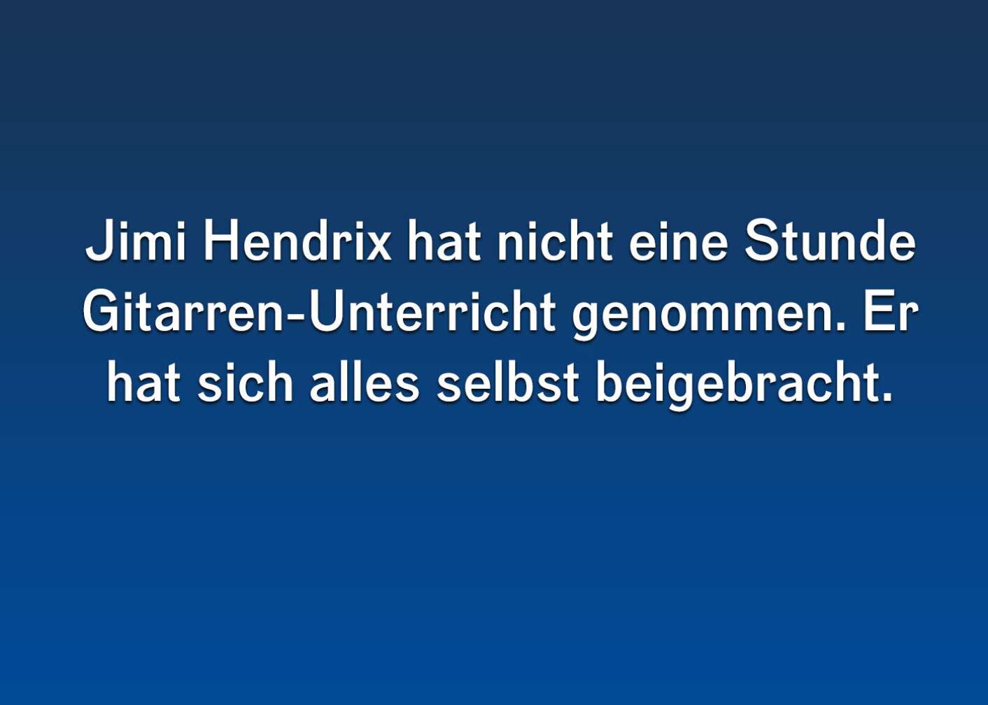 Fakten über Jimi Hendrix