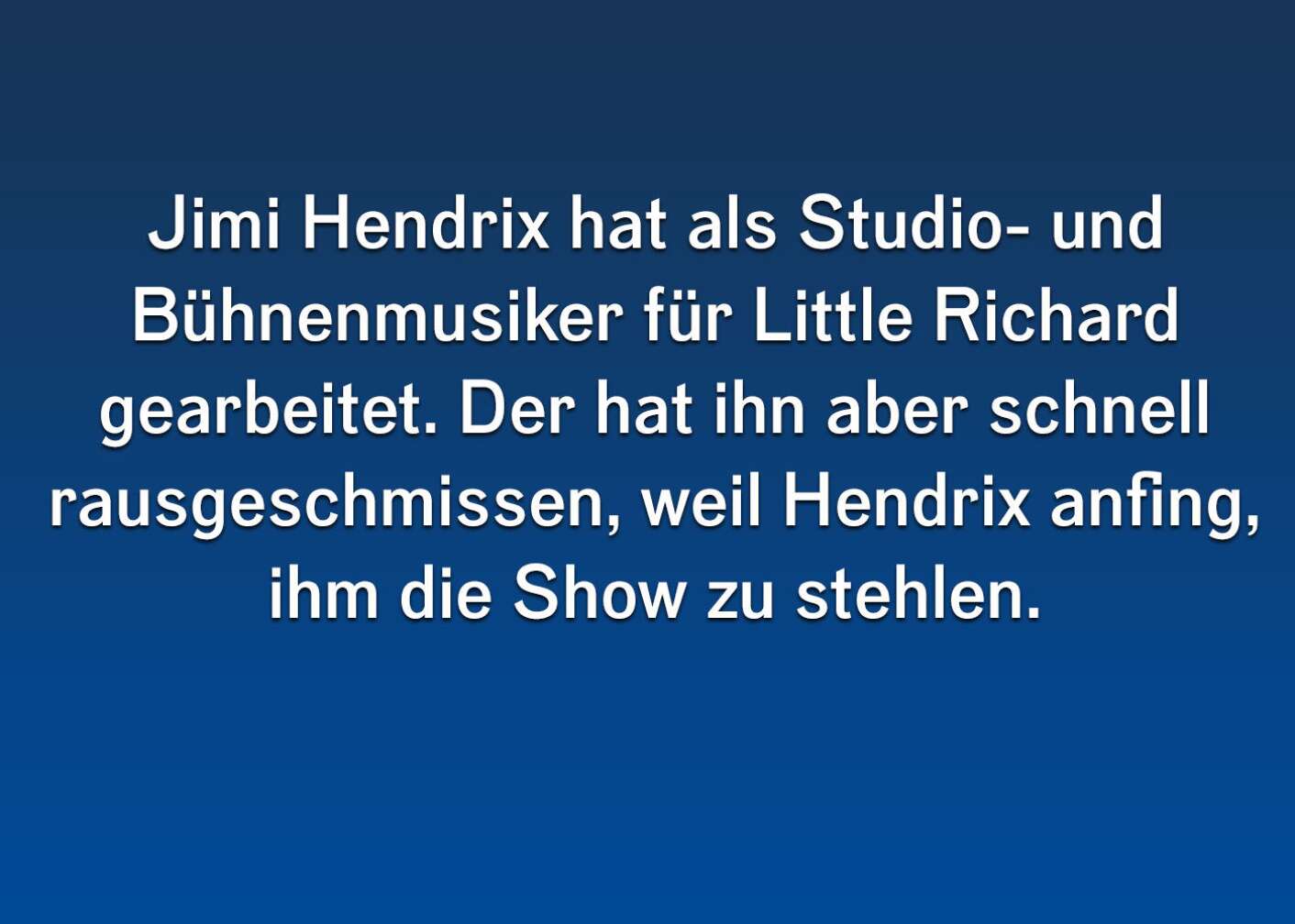 Fakten über Jimi Hendrix