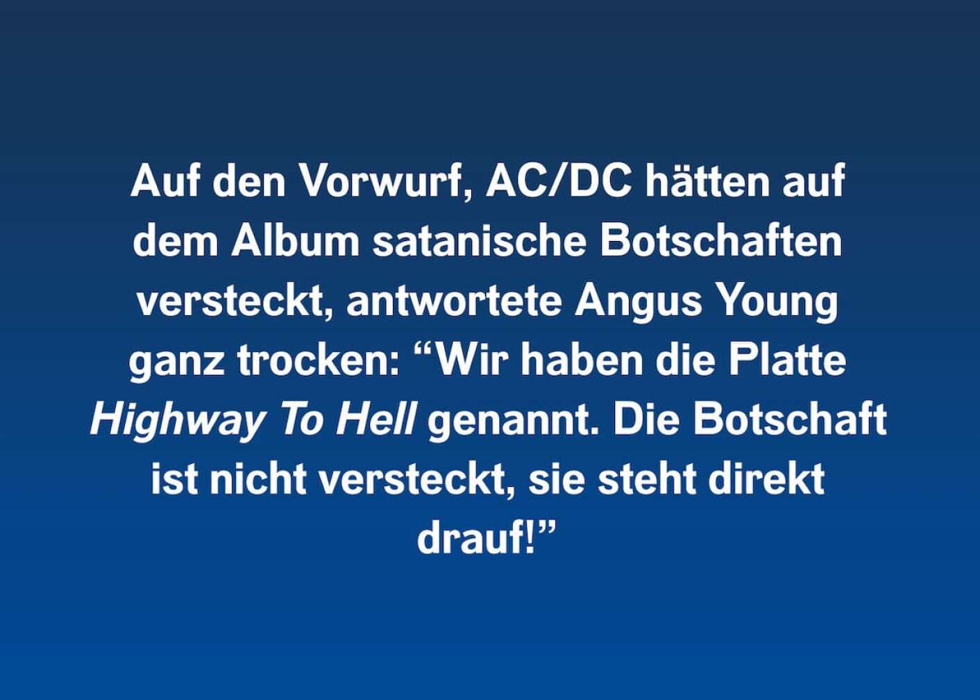 10 Fakten über Highway To Hell (8)