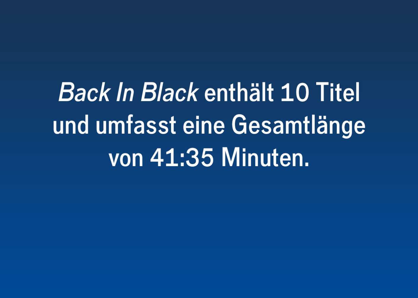 20 Fakten über die legendäre Scheibe Back In Black