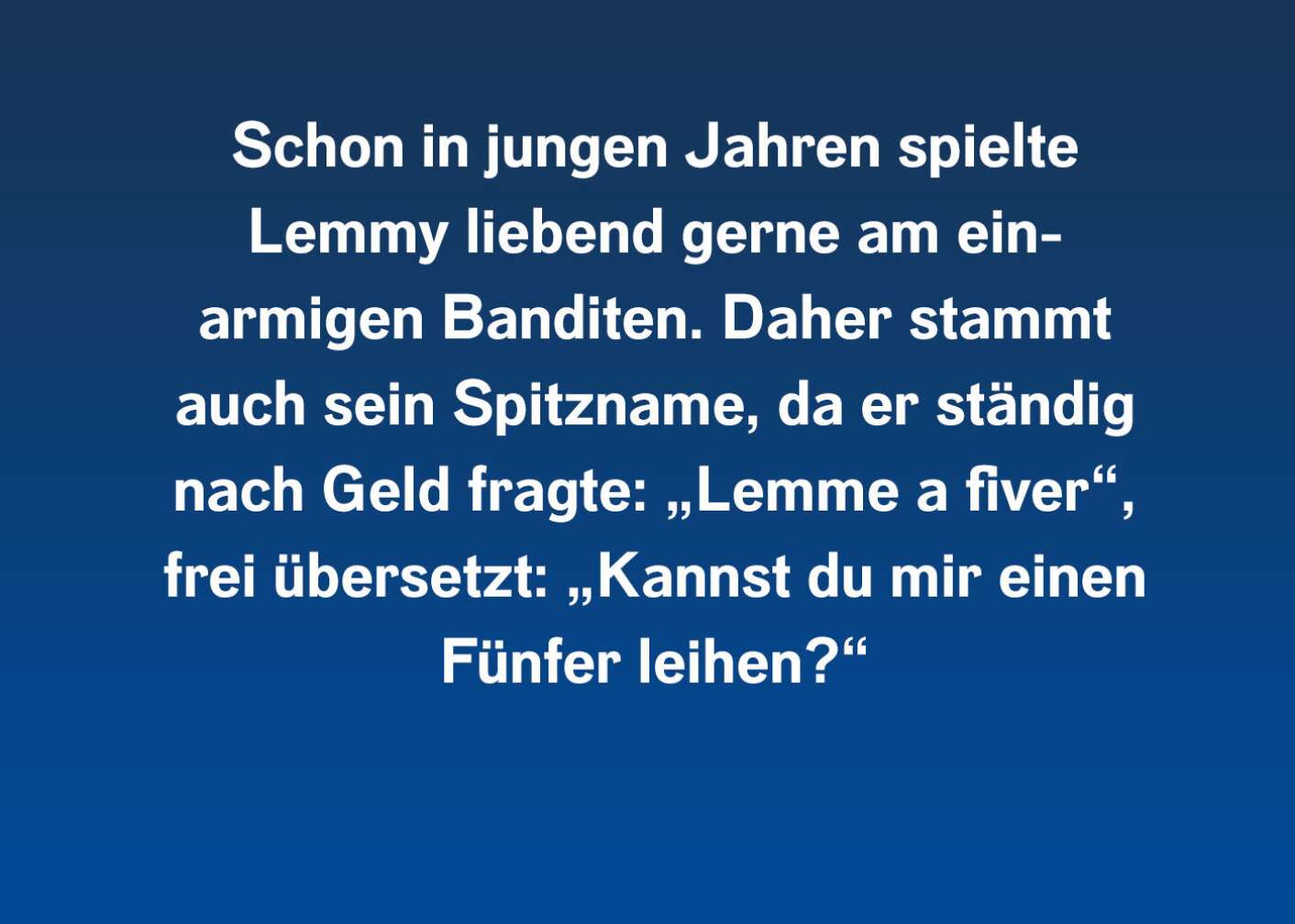 10 Fakten über Lemmy