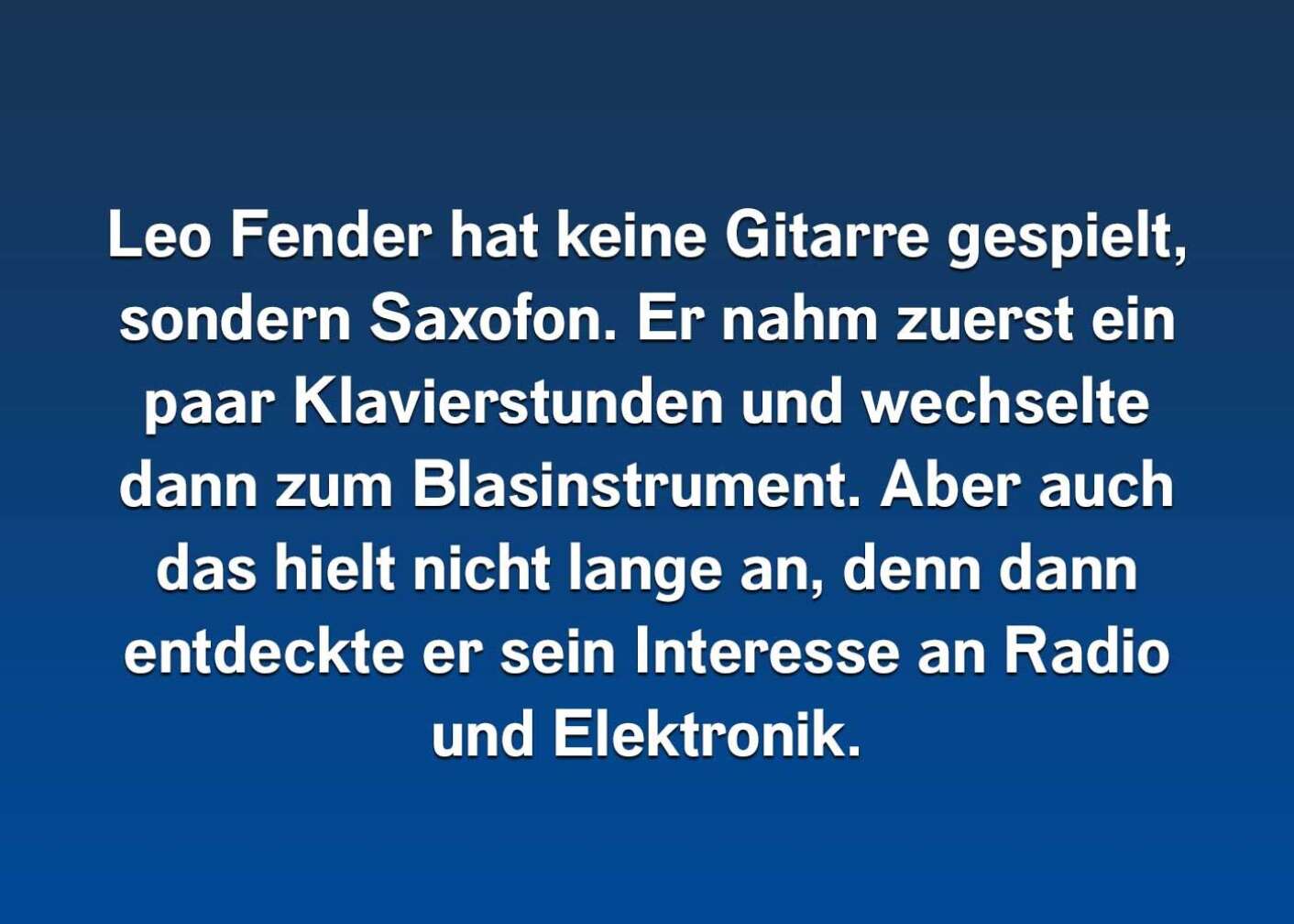 10 Fakten über Leo Fender