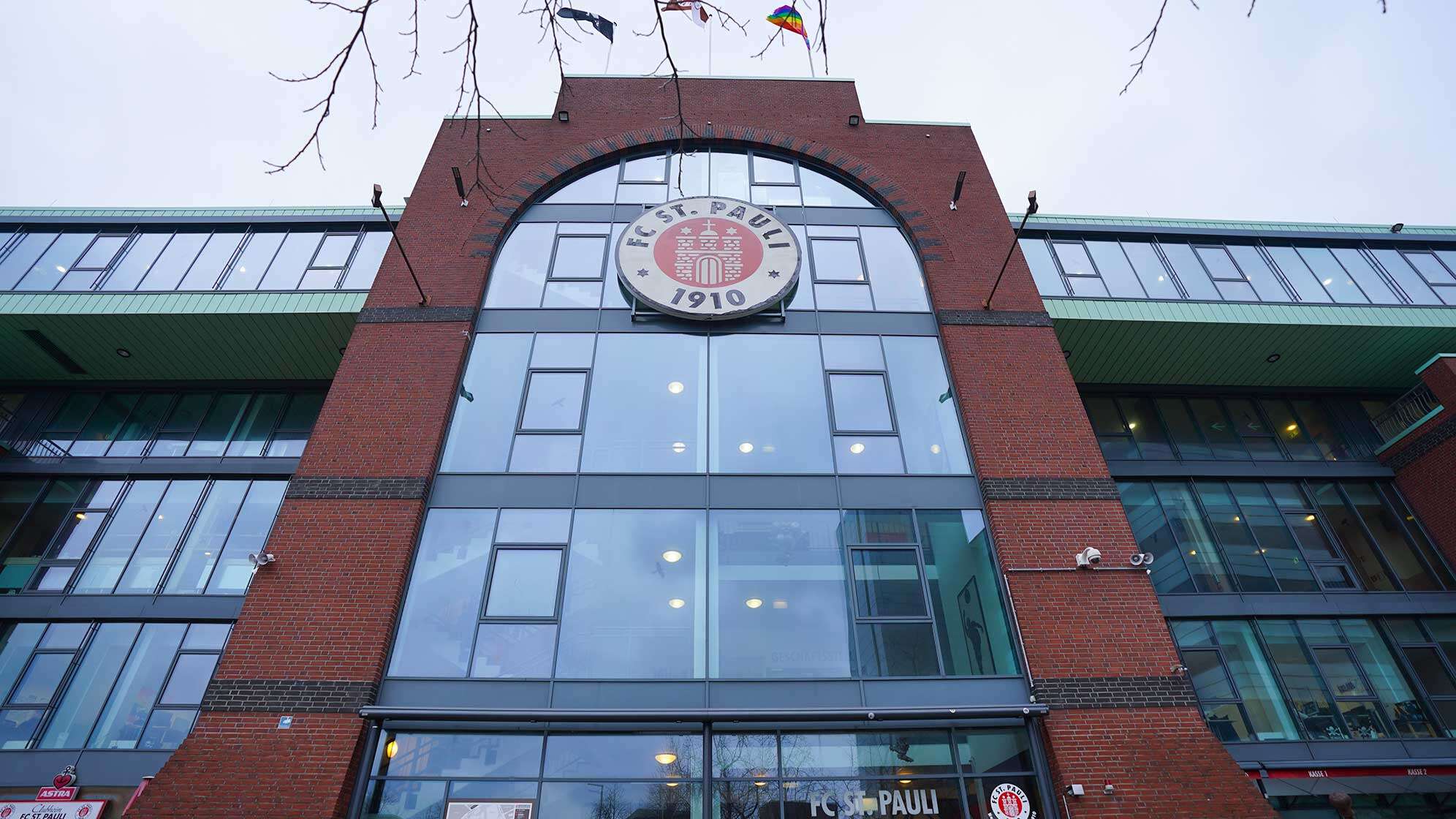 Blick auf das Millerntor-Stadion des FC St. Pauli.