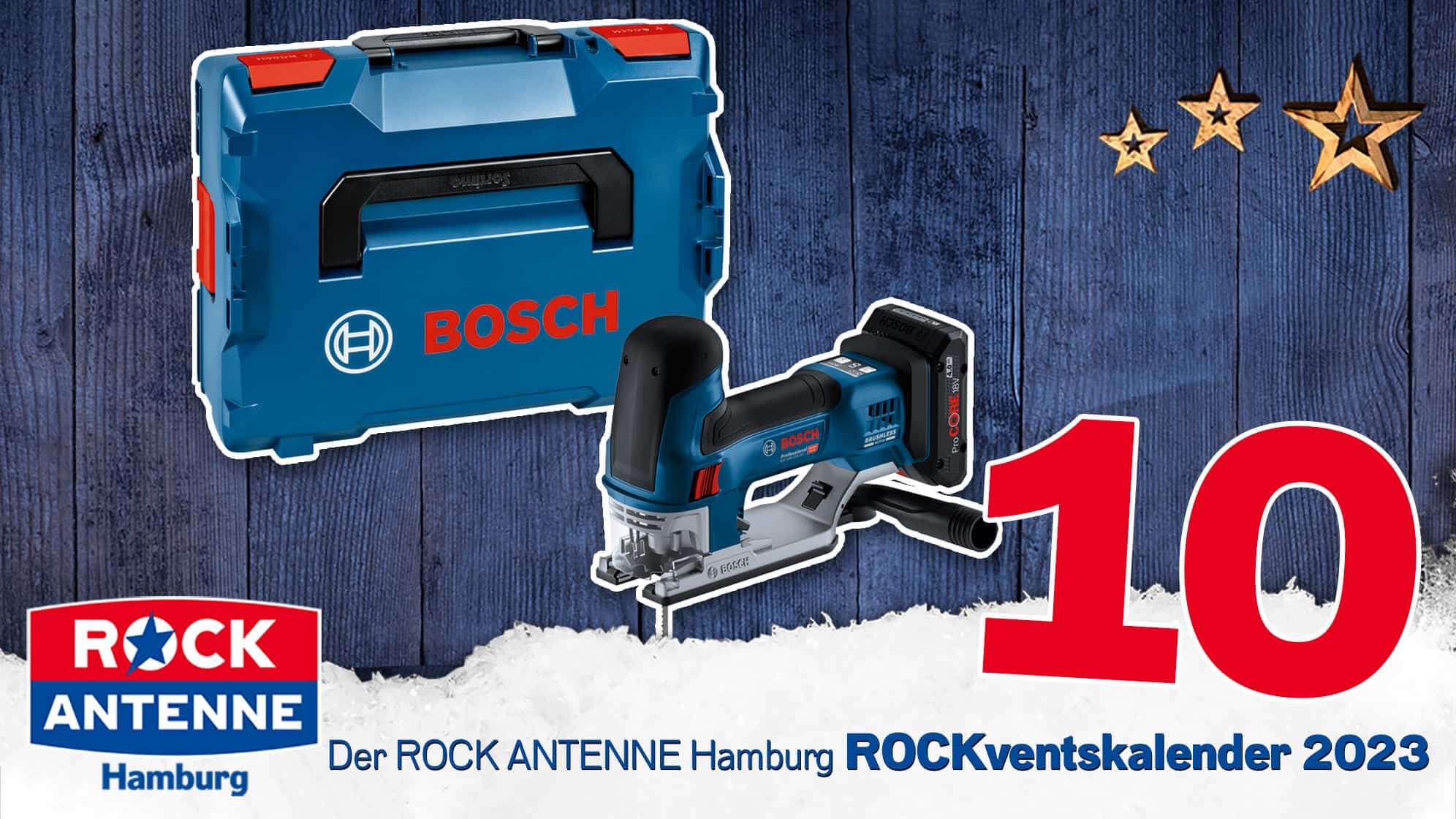 ROCK ANTENNE Hamburg ROCKventskalender Türchen 10: BOSCH Professional Stichsäge Werkzeug Set