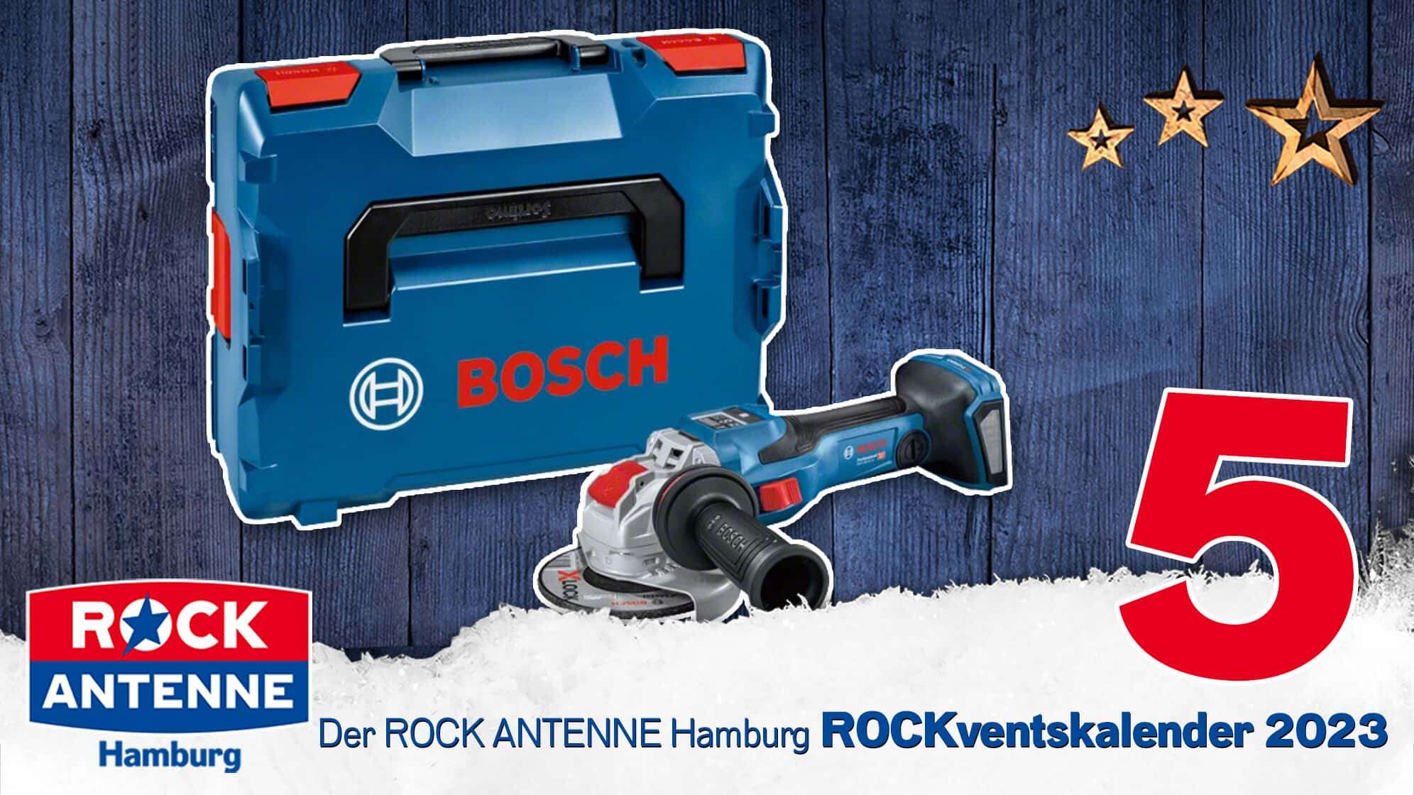 ROCK ANTENNE Hamburg ROCKventskalender Türchen 5: BOSCH Professional Winkelschrauber Werkzeug Set