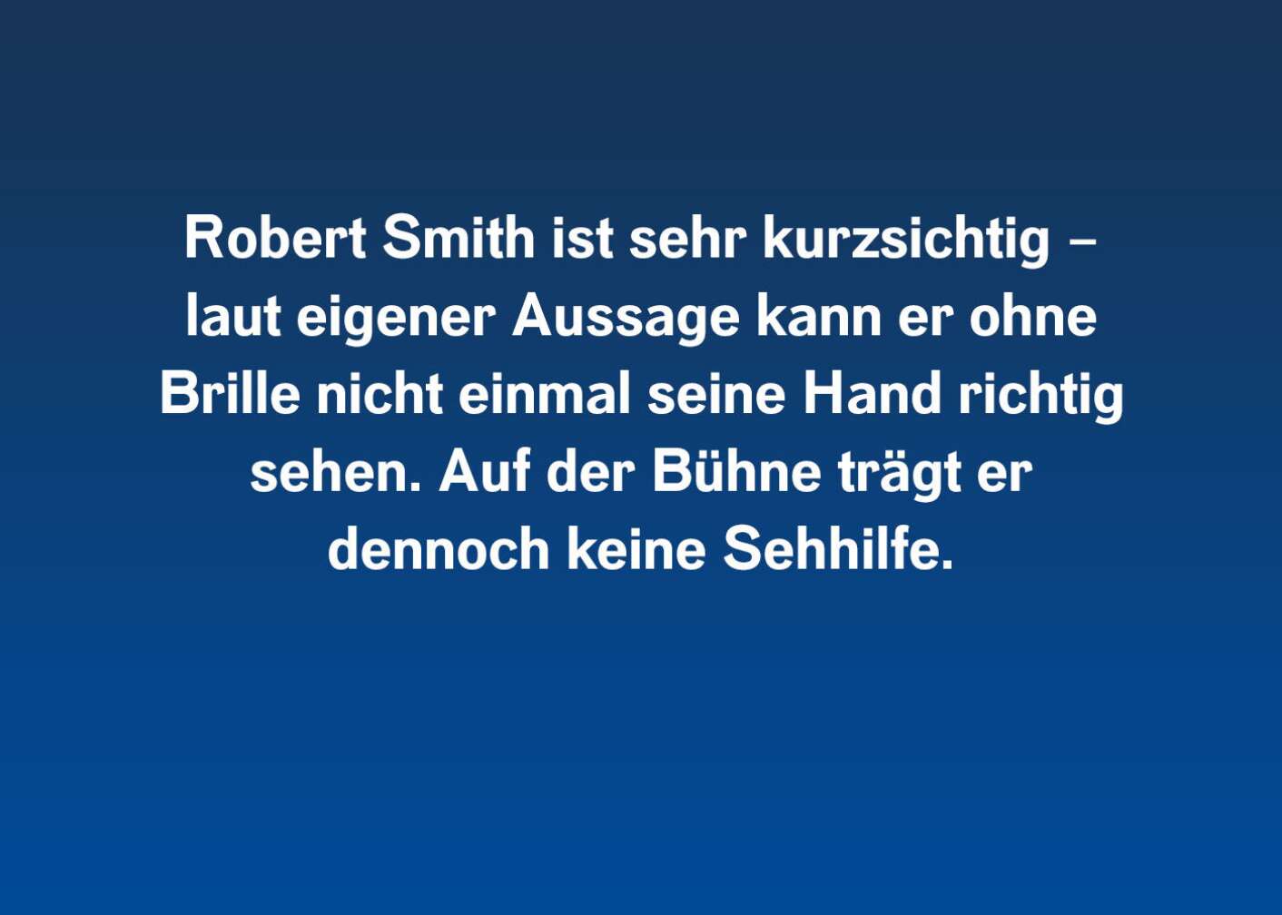 Fakten über Robert Smith