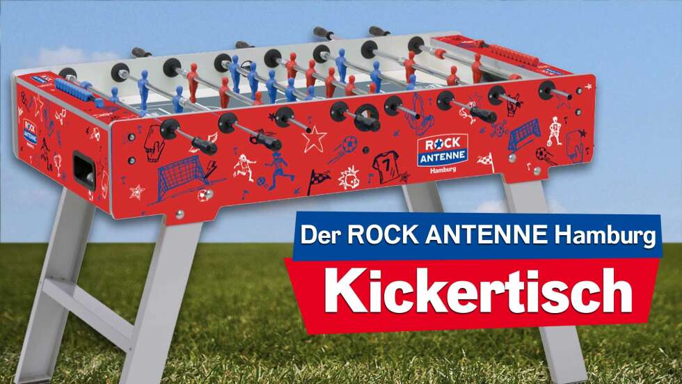 Fußball-EM 24: Holt euch den ROCK ANTENNE Hamburg Kickertisch!