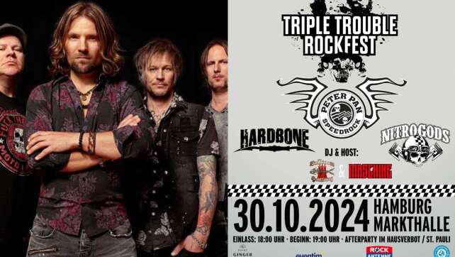 Neu im Konzertkalender: The New Roses und das Triple Trouble Rockfest!