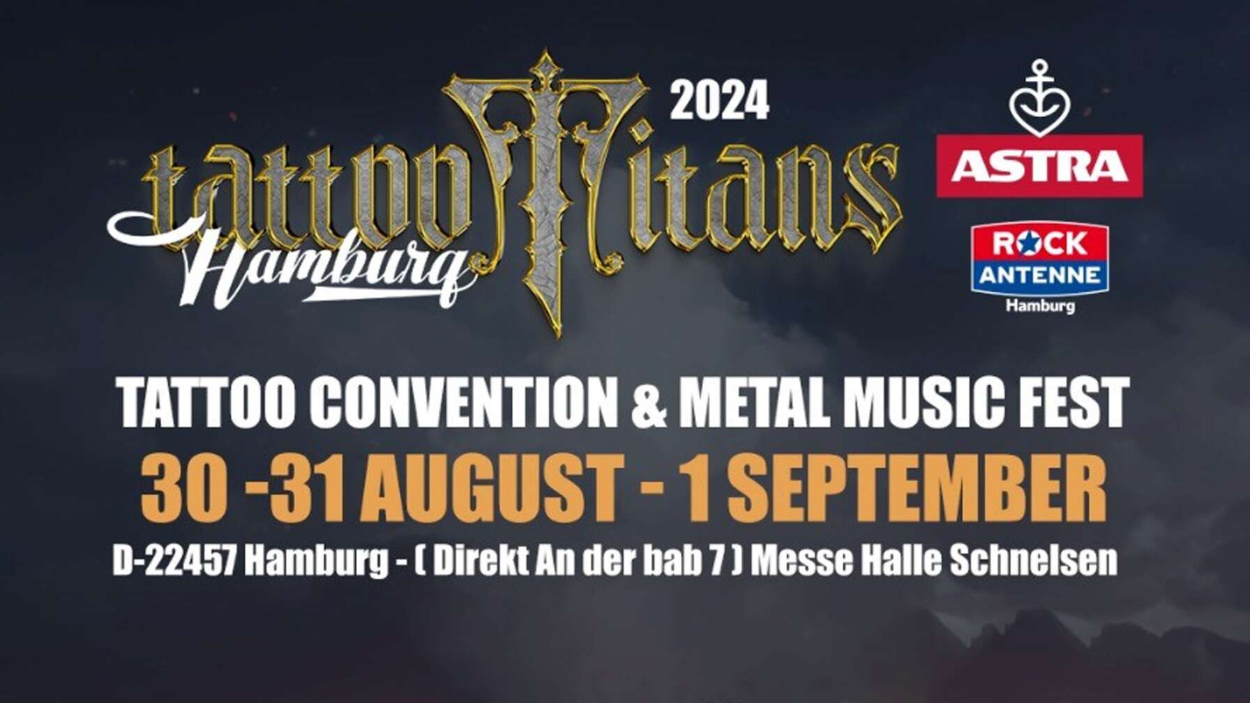 Poster der Tattoo Convention Tattoo Titans Hamburg 2024