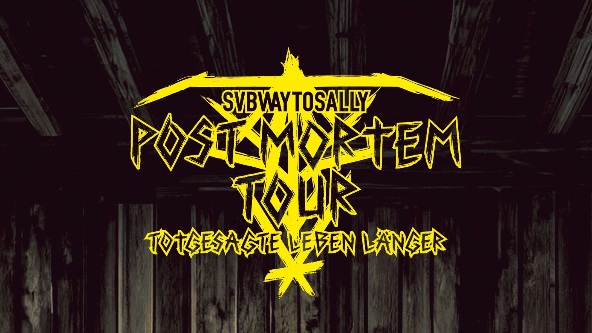 Banner für die Post Mortem Tour