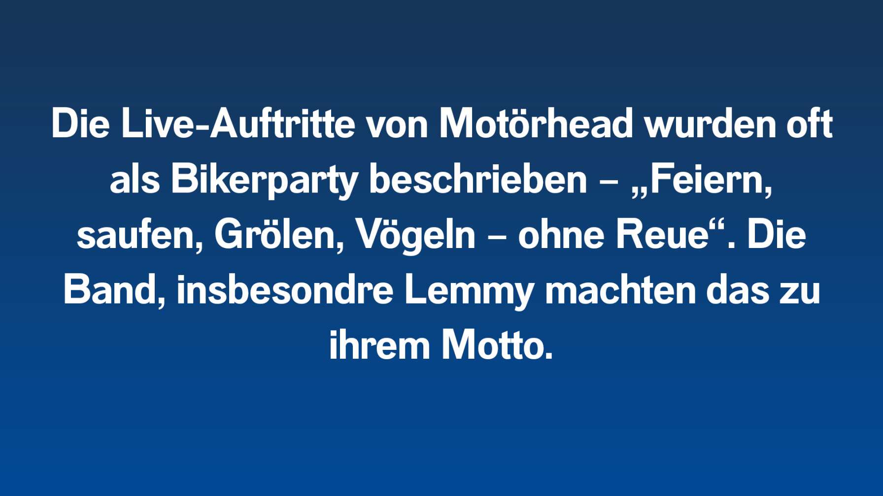 10 Fakten Motörhead