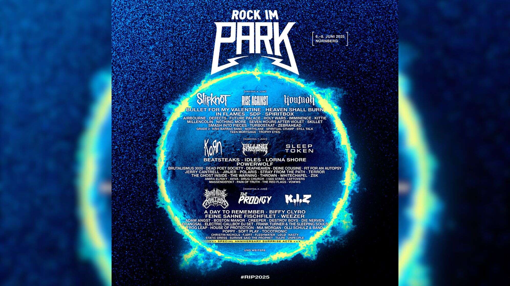 Das Rock im Park Lineup mit Headlinern wie Slipknot, Korn, Bring Me The Horizon und viele mehr!